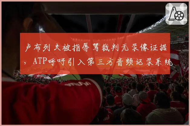 卢布列夫被指辱骂裁判无录像证据，ATP呼吁引入第三方音频记录系统